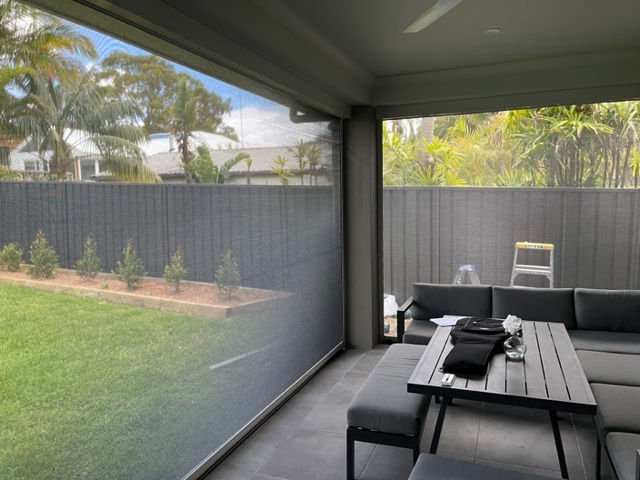 Zipscreen Awning Inside View