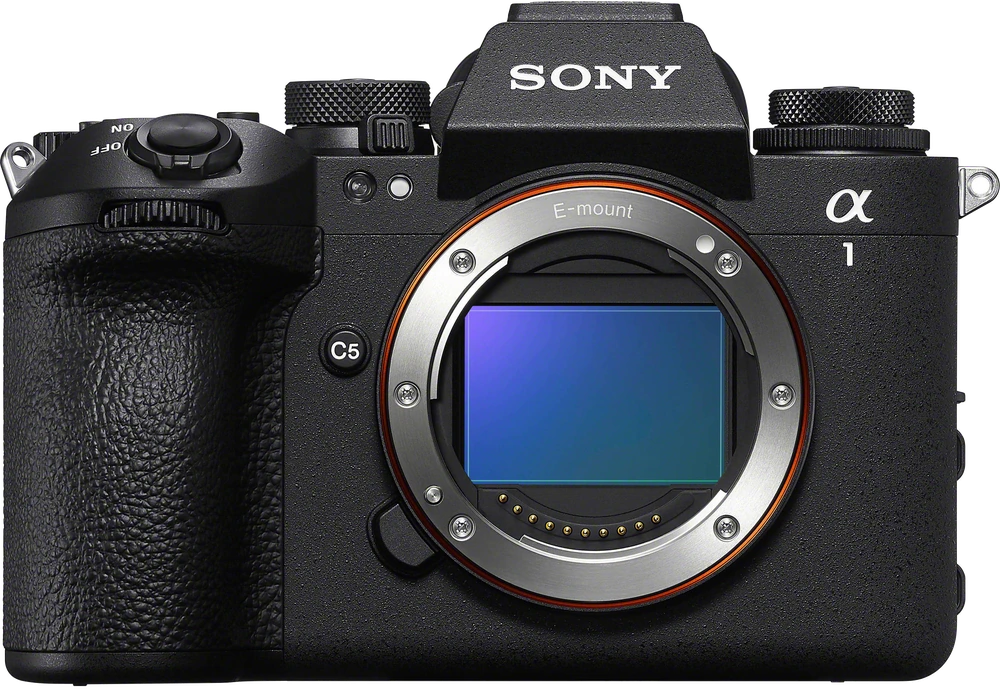 Sony Alpha 1 II camera body, front view