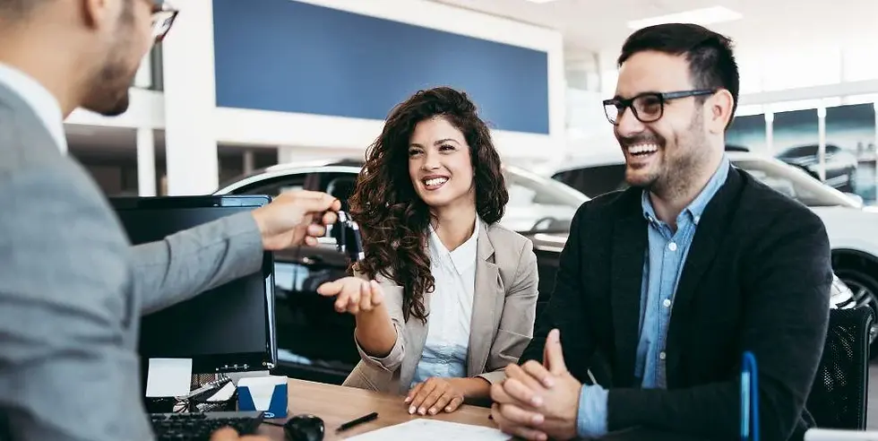 Finance options in dealership