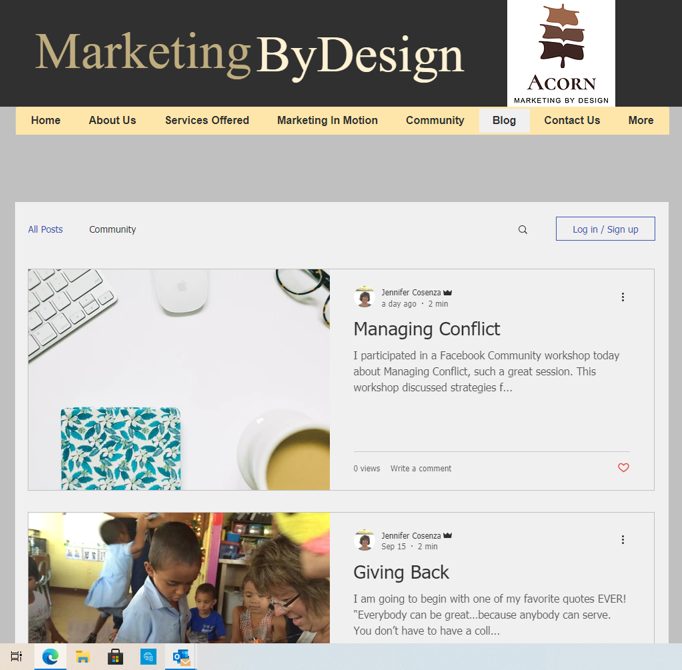 Blogging