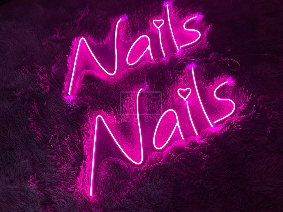 Thumbnail: Nails Nails LED Neon Sign, Neon Sign Custom, Home Decor, Gift Neo