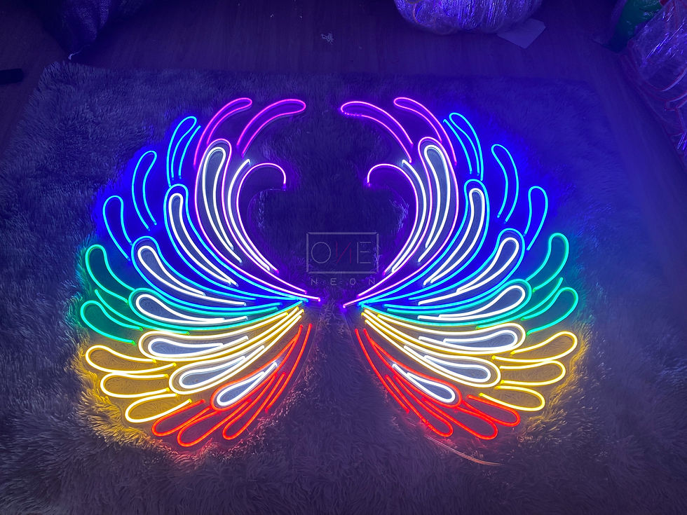 Thumbnail: Angel Wings LED Neon Sign, Neon Sign Custom, Home Decor, Gift Neon Light