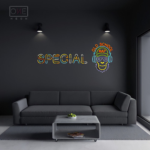 Rap Led Sign Special Old School Rap | LED Neon Sign | ONE Neon Signs