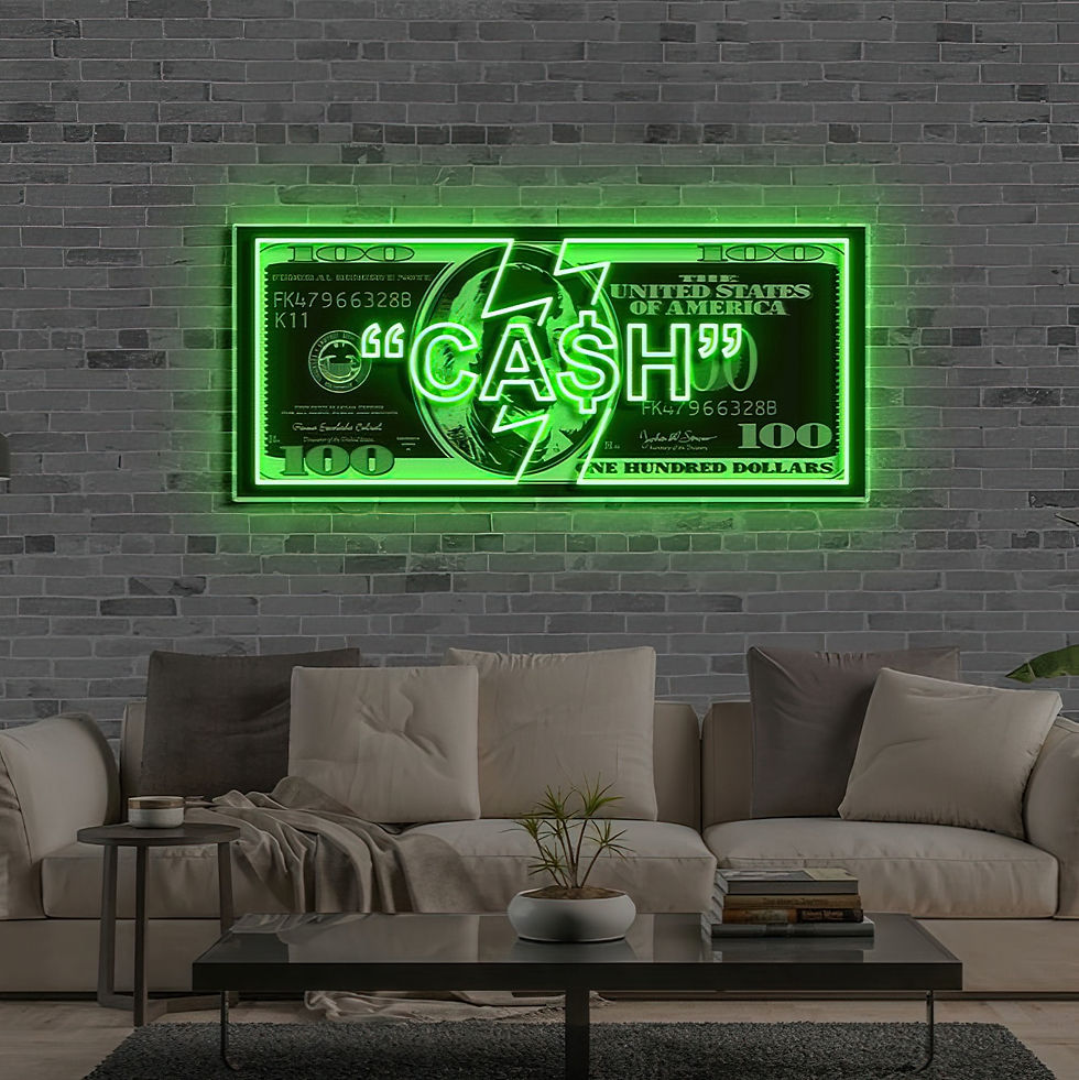 Thumbnail: Big Benjamin | LED Neon Sign, Neon Sign Custom, Home Decor, Gift Neon Light