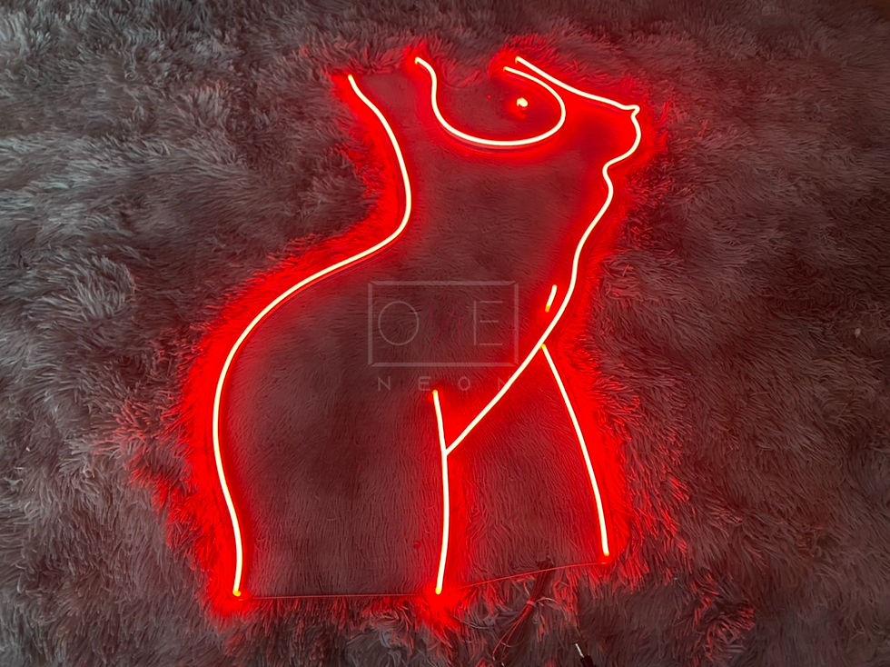 Thumbnail: Nude LED Neon Sign, Neon Sign Custom, Home Decor, Gift Neo