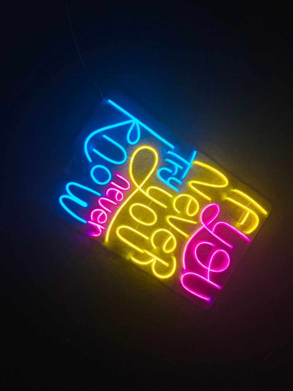 Miniaturbild: If You Never Try You Never Know | LED Neon Sign