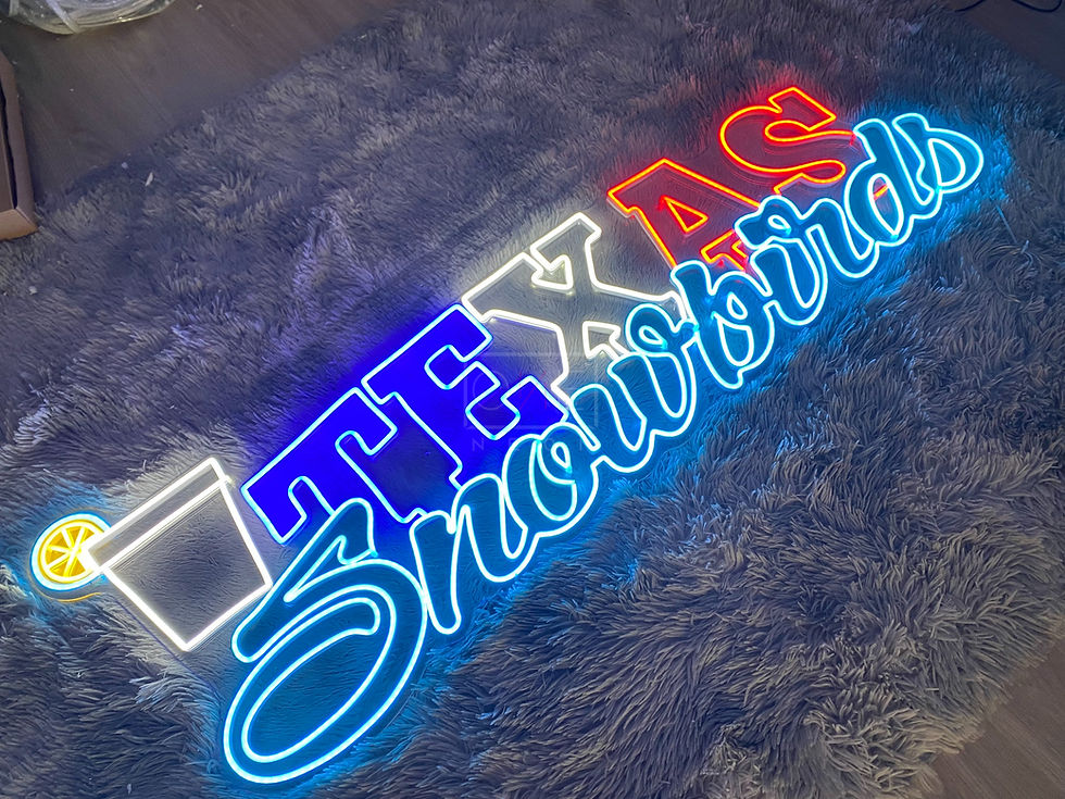 Thumbnail: Texas Snowbirds LED Neon Sign, Neon Sign Custom, Home Decor, Gift Neon
