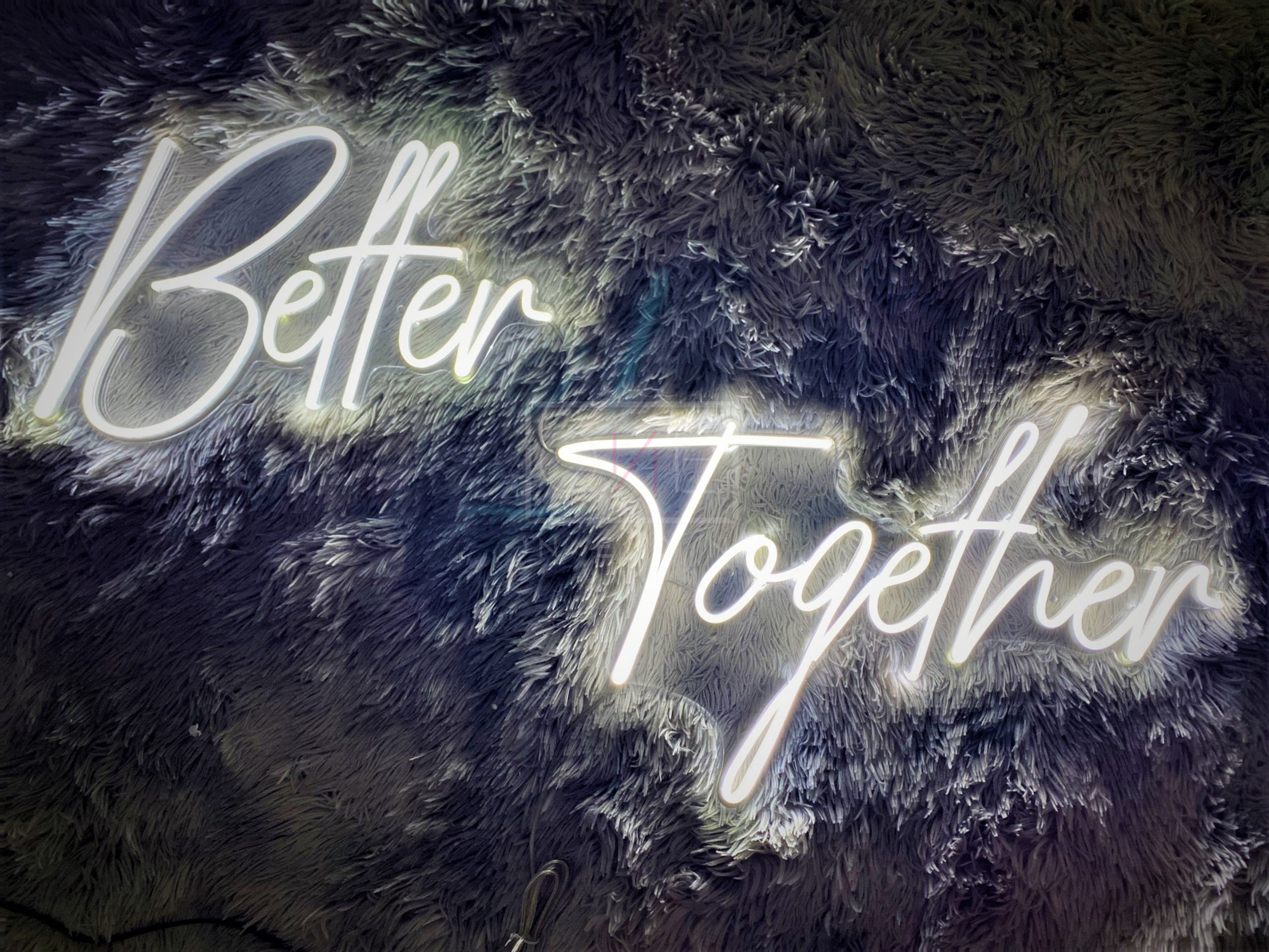 Better Together LED Neon Sign, Neon Sign Custom, Home Decor, Gift Neon Light