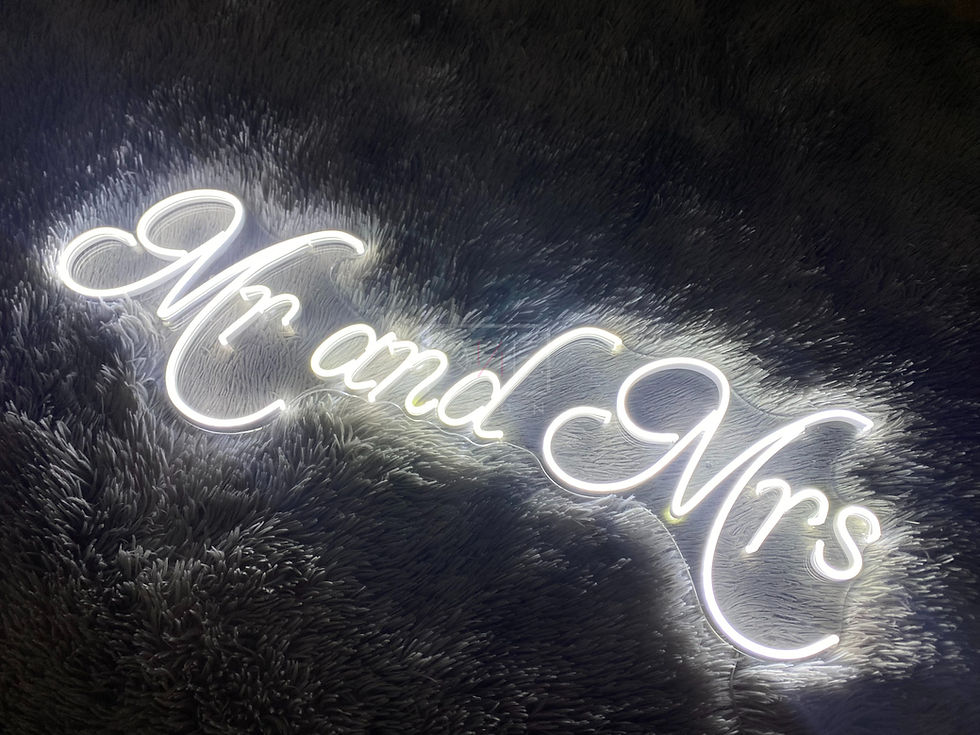 Thumbnail: Mr & Mrs LED Neon Sign, Neon Sign Custom, Home Decor, Gift Neon Light