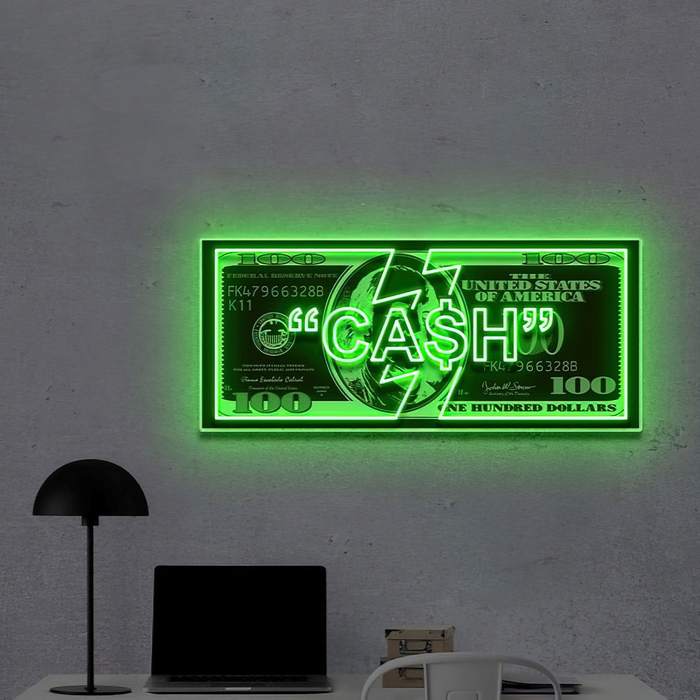 Thumbnail: Big Benjamin | LED Neon Sign, Neon Sign Custom, Home Decor, Gift Neon Light