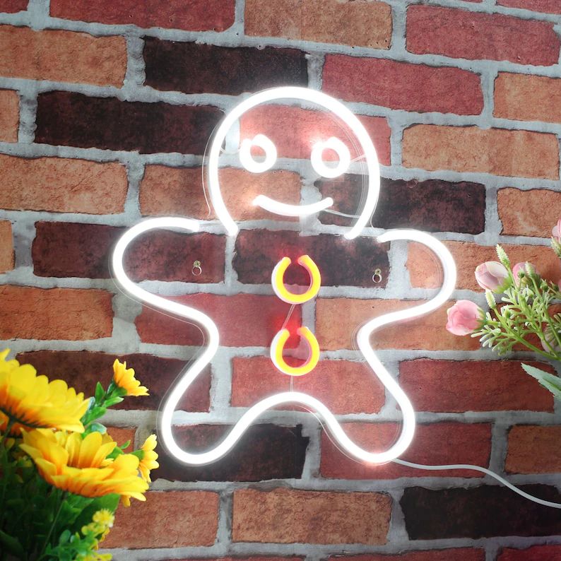 섬네일: Gingerbread Man | LED Neon Sign