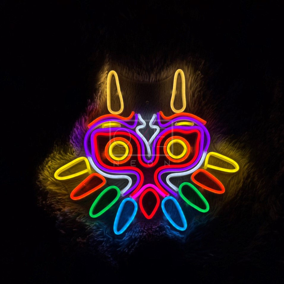 サムネイル： Majora's Mask LED Neon Sign, Neon Sign Custom, Home Decor, Gift Neon Light