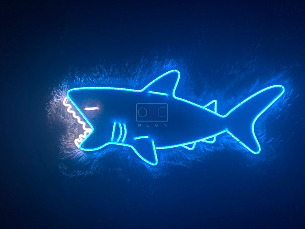 Thumbnail: Shark LED Neon Sign, Neon Sign Custom, Home Decor, Gift Neon Light