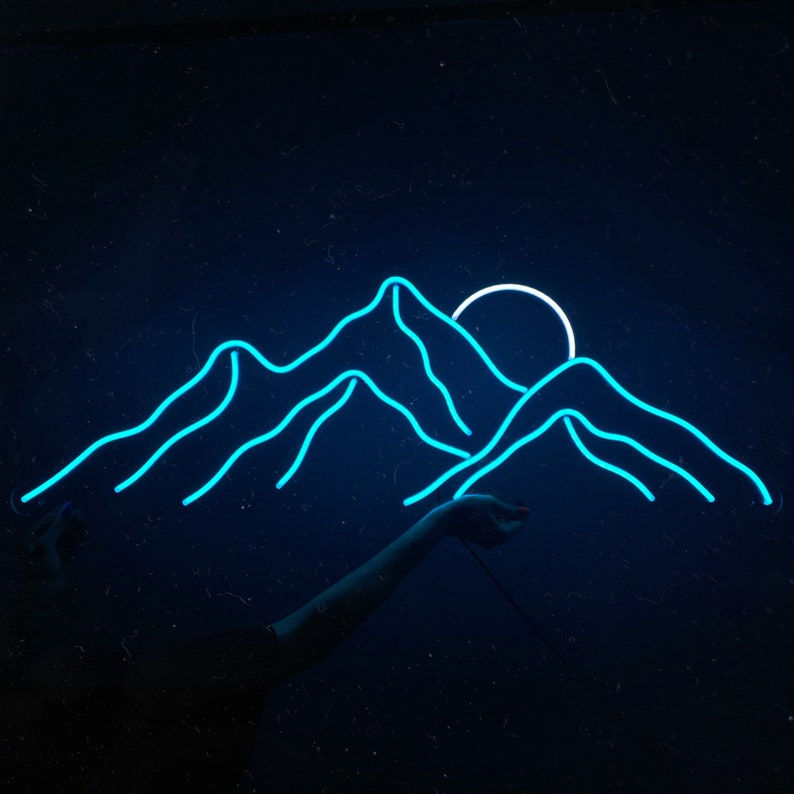 サムネイル： Mountains Sunset | LED Neon Sign