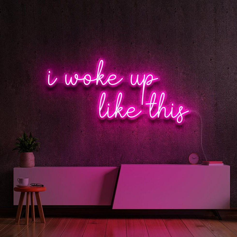 サムネイル： I woke up like this | LED Neon Sign