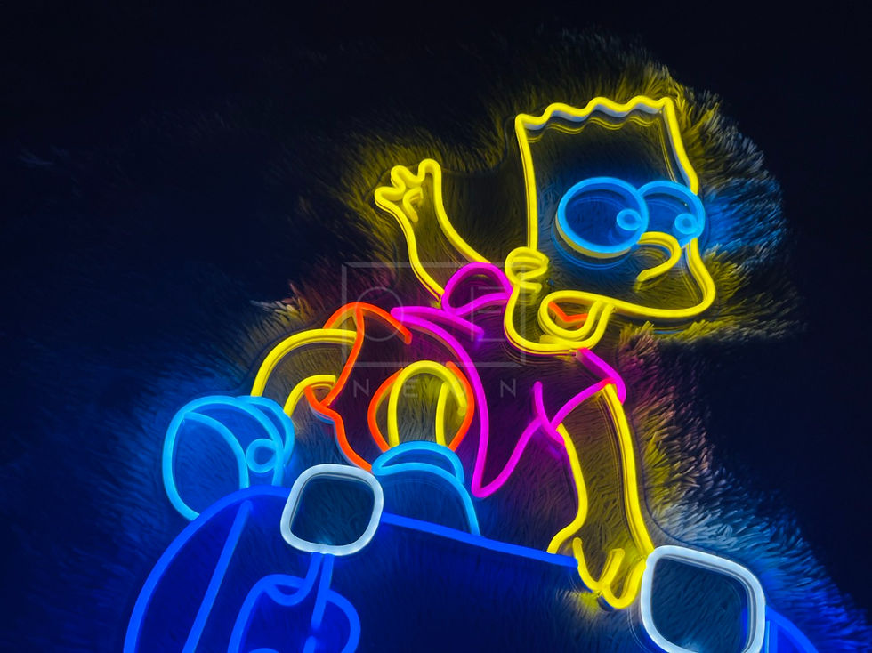Thumbnail: Simpson Skateboard LED Neon Sign, Neon Sign Custom, Home Decor, Gift Neon Light
