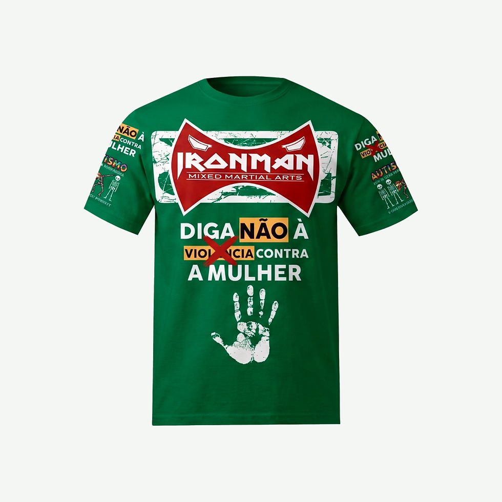 Miniatura: Camisa Ironman mma Mulher verde frente
