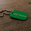 Miniaturbild: Ein Grünes, kleines Dog Tag aus eloxierten Aluminium. Es ist individuell personalisierbar.