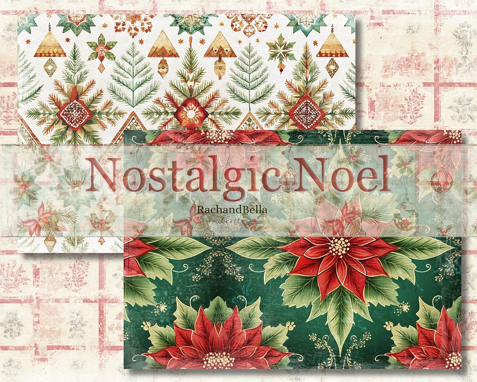 Thumbnail: Nostalgic Noel Christmas Backgrounds Set 1