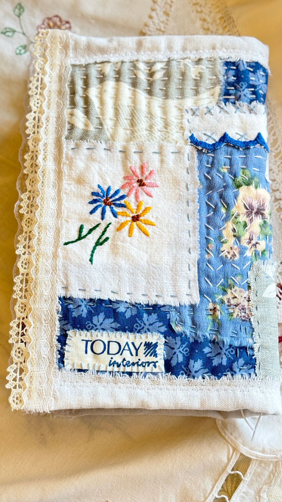 Thumbnail: Gorgeous Handmade Slow Stitch Cover Junk Journal