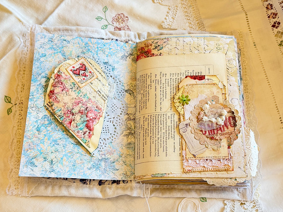 Thumbnail: Gorgeous Handmade Slow Stitch Cover Junk Journal