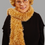 Thumbnail: Glitzy Glamour Gold Handmade Scarf. 