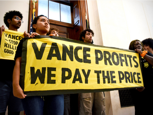 ‘Vance Profits, We Pay The Price’: Sunrise Movement Protests J.D. Vance Over Billionaire Influence and Calls on Kamala Harris to Take Climate Action