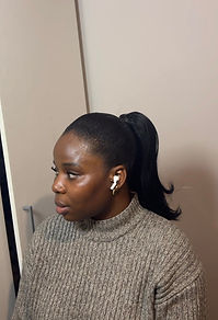 Finished hair styling result from House of Yohfee in Newcastle