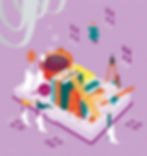 ハロウィンをテーマに描きました。