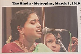 The Hindu Metroplus Interview Vidya Subramanian