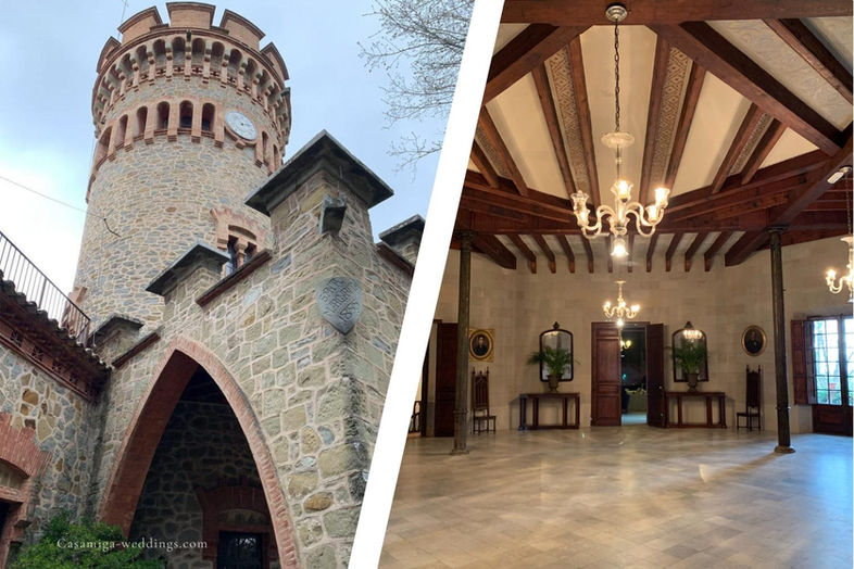 Entrance of a Catalan venue in Sant Feliu de Guíxols – perfect for weddings in Spain