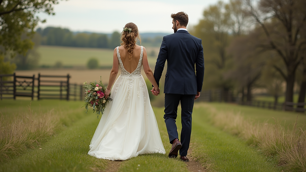 Rustic farmhouse wedding venue