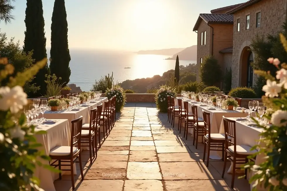 Cozy winter villa on Costa Brava at twilight | Casamiga Weddings