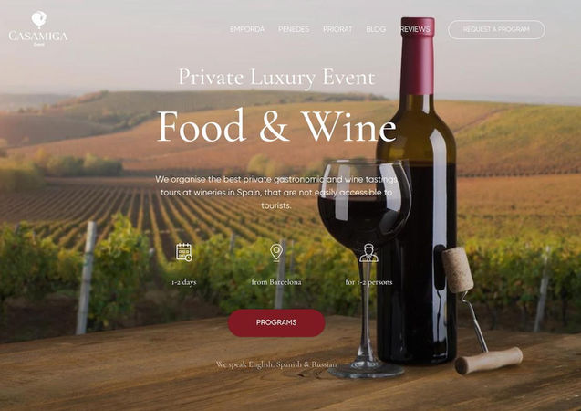 Fenix Digital Technology created a site for а Private Luxury Event company in Barcelona, Spain. Our UI/UX website design ensures a user-friendly experience with intuitive navigation and a visually appealing layout. Visitors can easily explore the wide range of services offered by the company.
