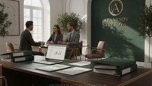 Налоговый консультант в Испании: профессионалы в Барселоне, в Atanesov Petrova. Eye-level view of a modern office desk with tax documents and a laptop. Foto generada por IA.