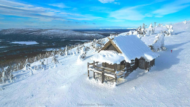 Embark on an Instagram-worthy snowshoeing adventure to Santa's Cabin in Levi, Lapland. Discover the enchanting winter wonderland of Lapland with Scandinavian Travel Group. Book your snowshoe adventure now! Instagram Snowshoeing: Explore Santa's Cabin in Levi, Finland - Snowshoe Adventure by Scandinavian Travel Group.