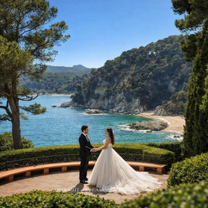  Clifftop sculpted terraces of Jardines de Santa Clotilde with sea view, Lloret de Mar, Costa Brava — wedding ceremony venue 2026 by Casamiga Weddings