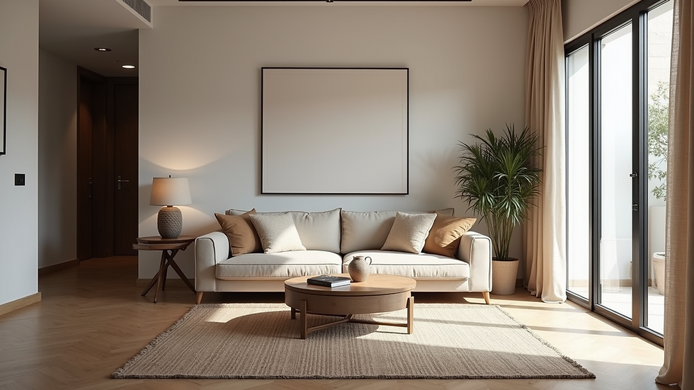 Eye-level view of a modern living room in a Barcelona apartment -
Prime Barcelona Real Estate