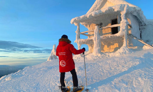 Scenic Snowshoe Hike to Levi’s Most Photographed Winter Spot. Visit one of the most iconic locations in Finnish Lapland — Santa’s secret cabin on top of Levi Fell, made famous in the beloved Finnish Christmas movie Joulutarina (“Christmas Story”). 