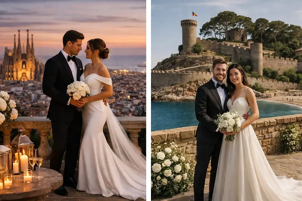 Barcelona vs Costa Brava wedding comparison Casamiga Weddings