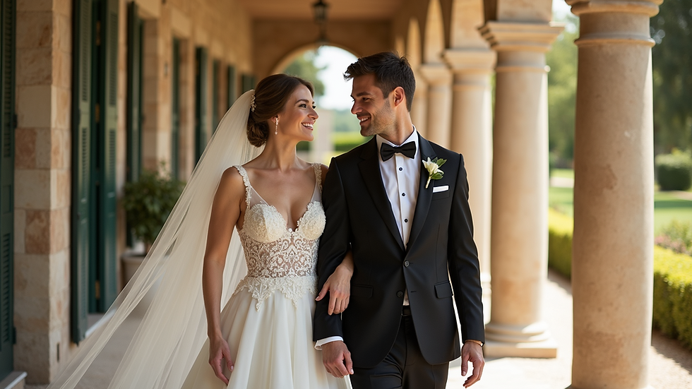 Beautiful Spanish wedding venue - A picturesque Spanish wedding venue with floral decorations | Casamiga Weddings