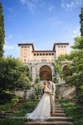 Grand arched interior hallway at Bell Recó historic estate, Argentona, Maresme, near Barcelona Spain