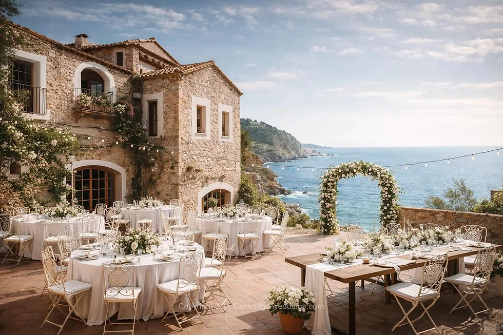 Costa Brava wedding venues seaside by Casamiga Weddings