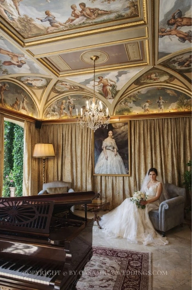Historic interior of Bell Recó estate wedding venue, Argentona, Maresme, near Barcelona