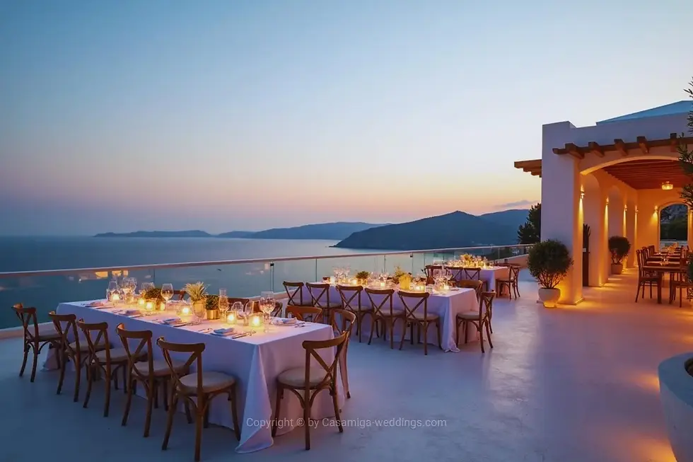 wedding trends Spain 2027 luxury long table dinner Casamiga Weddings
