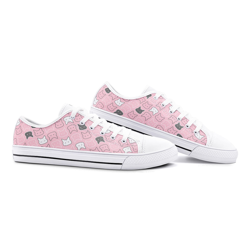 Thumbnail: FUWA BUN Pink Canvas Shoe