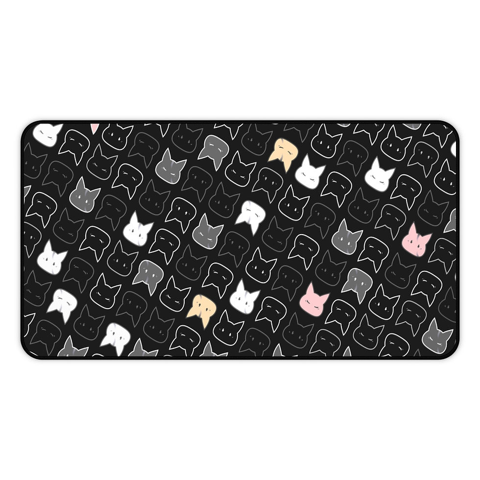 Thumbnail: FUWA BUN Black Desk Mat