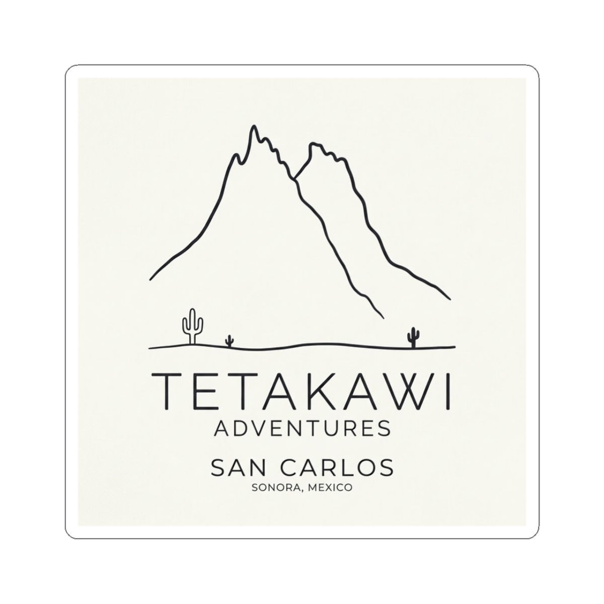 Tetakawi Mountain Adventure Sticker — San Carlos, Sonora Vinyl Kiss-Cut