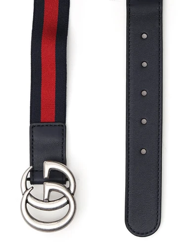 Gucci children's elastic web belt top
