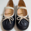 Miniatura: GUCCI NAVY BLUE BALLET PUMPS EU 32 UK 13